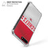 NFL Kansas City Chiefs White Striped iPhone 7/8 Plus Clear Case
