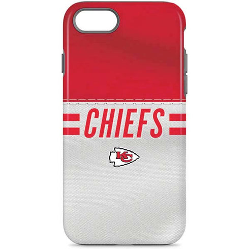 NFL Kansas City Chiefs White Striped iPhone 7 Pro Case