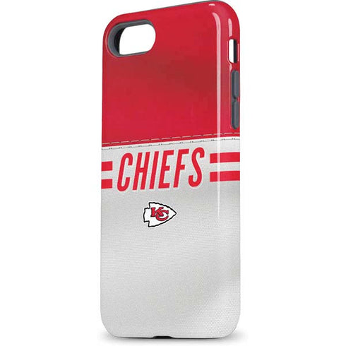 NFL Kansas City Chiefs White Striped iPhone 7 Pro Case