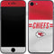 NFL Kansas City Chiefs White Striped iPhone 7 Skin