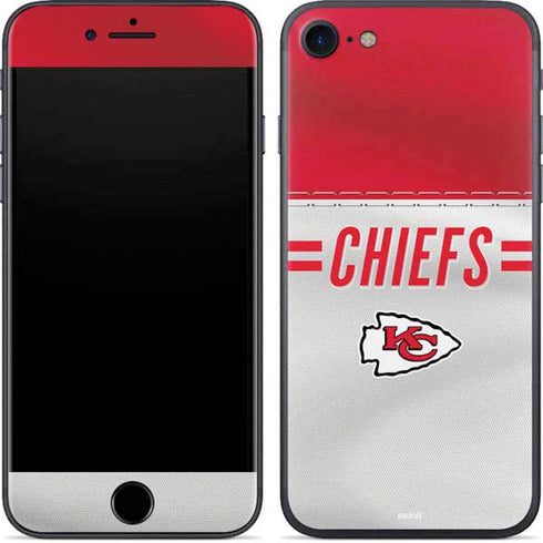 NFL Kansas City Chiefs White Striped iPhone SE (2nd & 3rd Gen) Skin