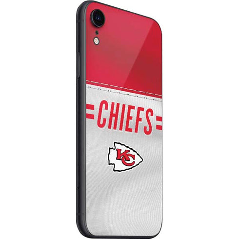 NFL Kansas City Chiefs White Striped iPhone SE (2nd & 3rd Gen) Skin