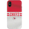 NFL Kansas City Chiefs White Striped iPhone XS Pro Case