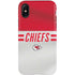 NFL Kansas City Chiefs White Striped iPhone XS Pro Case