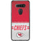 NFL Kansas City Chiefs White Striped LG K51/Q51 Clear Case