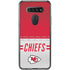 NFL Kansas City Chiefs White Striped LG K51/Q51 Clear Case