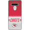 NFL Kansas City Chiefs White Striped LG Stylo 6 Clear Case