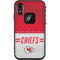 NFL Kansas City Chiefs White Striped LifeProof Fre iPhone Skin