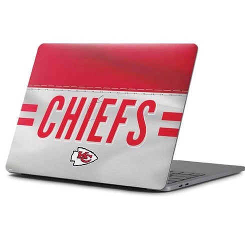 NFL Kansas City Chiefs White Striped Apple MacBook Pro 13-inch Skin