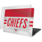 NFL Kansas City Chiefs White Striped MacBook Pro 15in (2016-19) Case plus Skin