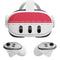 NFL Kansas City Chiefs White Striped Meta Quest 3 Skin