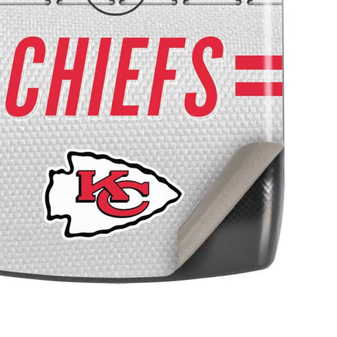 NFL Kansas City Chiefs White Striped Motorola RAZR Skin