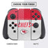 NFL Kansas City Chiefs White Striped Nintendo Switch Bundle Skin