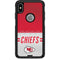 NFL Kansas City Chiefs White Striped Otterbox Commuter iPhone Skin