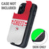 NFL Kansas City Chiefs White Striped Otterbox Defender iPhone Skin