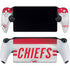 NFL Kansas City Chiefs White Striped PlayStation Portal Remote Player Skin