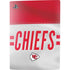 NFL Kansas City Chiefs White Striped PS5 Console Skin