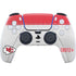 NFL Kansas City Chiefs White Striped PS5 Controller Skin