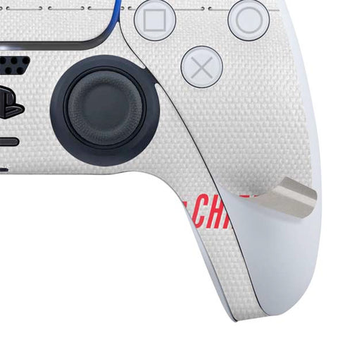 NFL Kansas City Chiefs White Striped PS5 Slim Digital Edition Bundle Skin