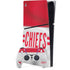 NFL Kansas City Chiefs White Striped PS5 Slim Digital Edition Console Skin