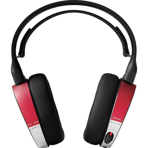 NFL Kansas City Chiefs White Striped SteelSeries Arctis 5 Skin