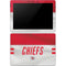 NFL Kansas City Chiefs White Striped Surface Go Skin