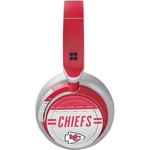 NFL Kansas City Chiefs White Striped Surface Headphones Skin