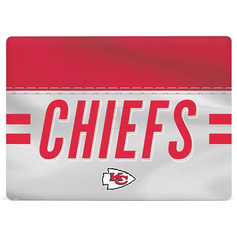 NFL Kansas City Chiefs White Striped Surface Laptop 3 13.5in Skin