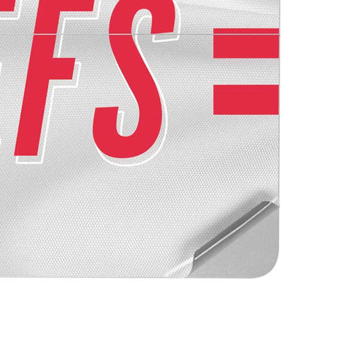 NFL Kansas City Chiefs White Striped Surface Laptop Studio Skin