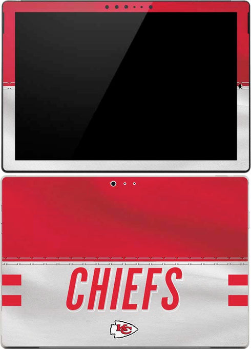 NFL Kansas City Chiefs White Striped Surface Pro 4 Skin