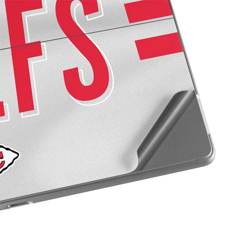 NFL Kansas City Chiefs White Striped Surface Pro 8 Skin