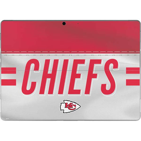 NFL Kansas City Chiefs White Striped Surface Pro 9 Skin