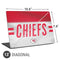 NFL Kansas City Chiefs White Striped Universal Laptop 13in (10.6 x 7.6in) Skin