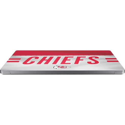 NFL Kansas City Chiefs White Striped Universal Laptop 14in (11.4 x 8.2in) Skin