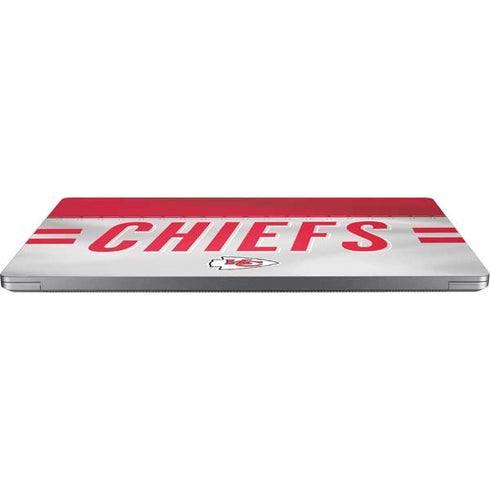 NFL Kansas City Chiefs White Striped Universal Laptop 15in (12.2 x 8.8in) Skin