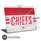 NFL Kansas City Chiefs White Striped Universal Laptop 15in (12.2 x 8.8in) Skin