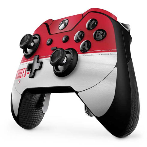 NFL Kansas City Chiefs White Striped Xbox One Elite Controller Skin