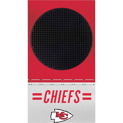 NFL Kansas City Chiefs White Striped Xbox Series S Bundle Skin