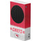 NFL Kansas City Chiefs White Striped Xbox Series S Console Skin