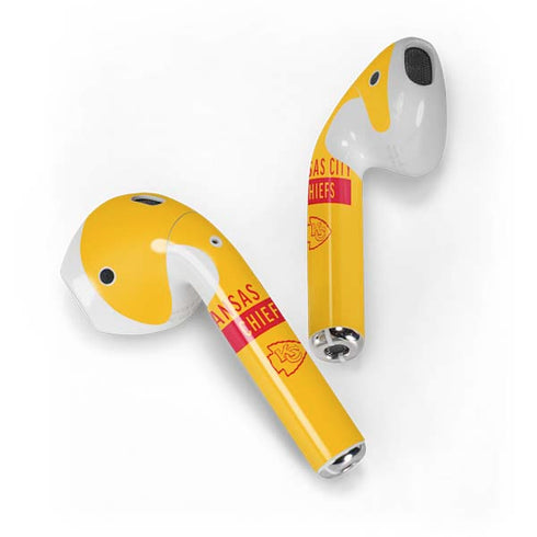 NFL Kansas City Chiefs Yellow Performance Series Apple AirPods Skin