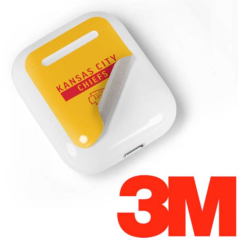 NFL Kansas City Chiefs Yellow Performance Series Apple AirPods Skin
