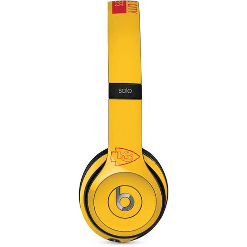 NFL Kansas City Chiefs Yellow Performance Series Beats Solo 2 Wired Skin
