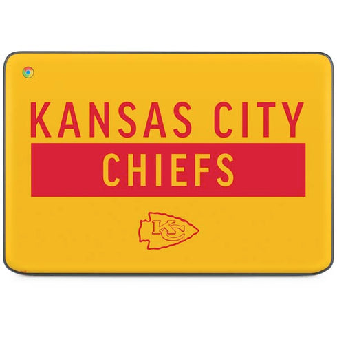 NFL Kansas City Chiefs Yellow Performance Series HP Chromebook Skin