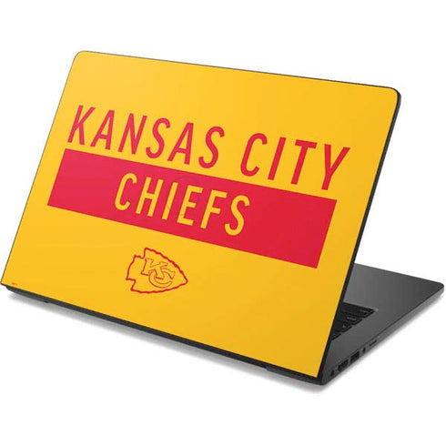 NFL Kansas City Chiefs Yellow Performance Series Dell Chromebook Skin