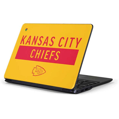 NFL Kansas City Chiefs Yellow Performance Series Samsung Chromebook Skin