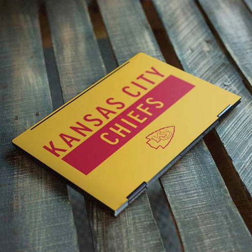 NFL Kansas City Chiefs Yellow Performance Series HP Envy Skin