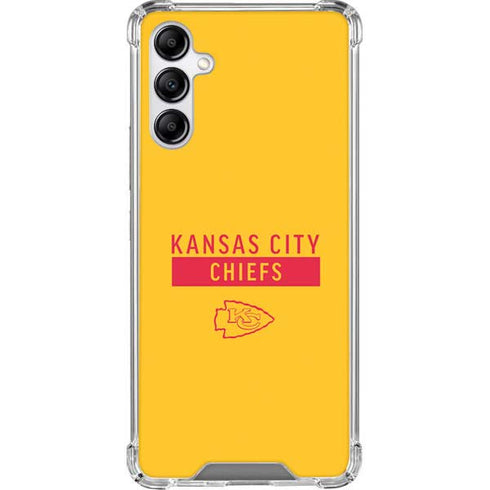 NFL Kansas City Chiefs Yellow Performance Series Galaxy A14 5G Clear Case