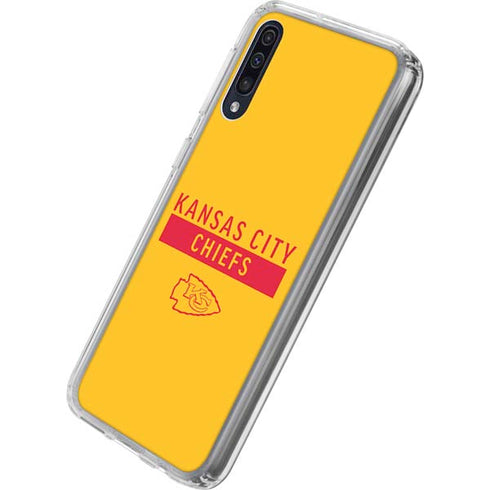 NFL Kansas City Chiefs Yellow Performance Series Galaxy A50 Clear Case