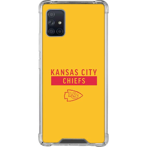 NFL Kansas City Chiefs Yellow Performance Series Galaxy A51 5G Clear Case
