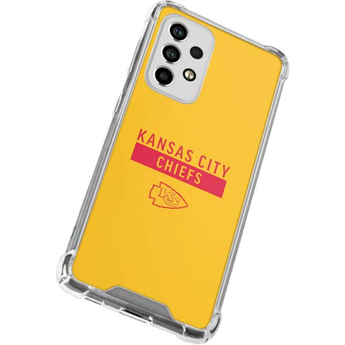 NFL Kansas City Chiefs Yellow Performance Series Galaxy A53 5G Clear Case